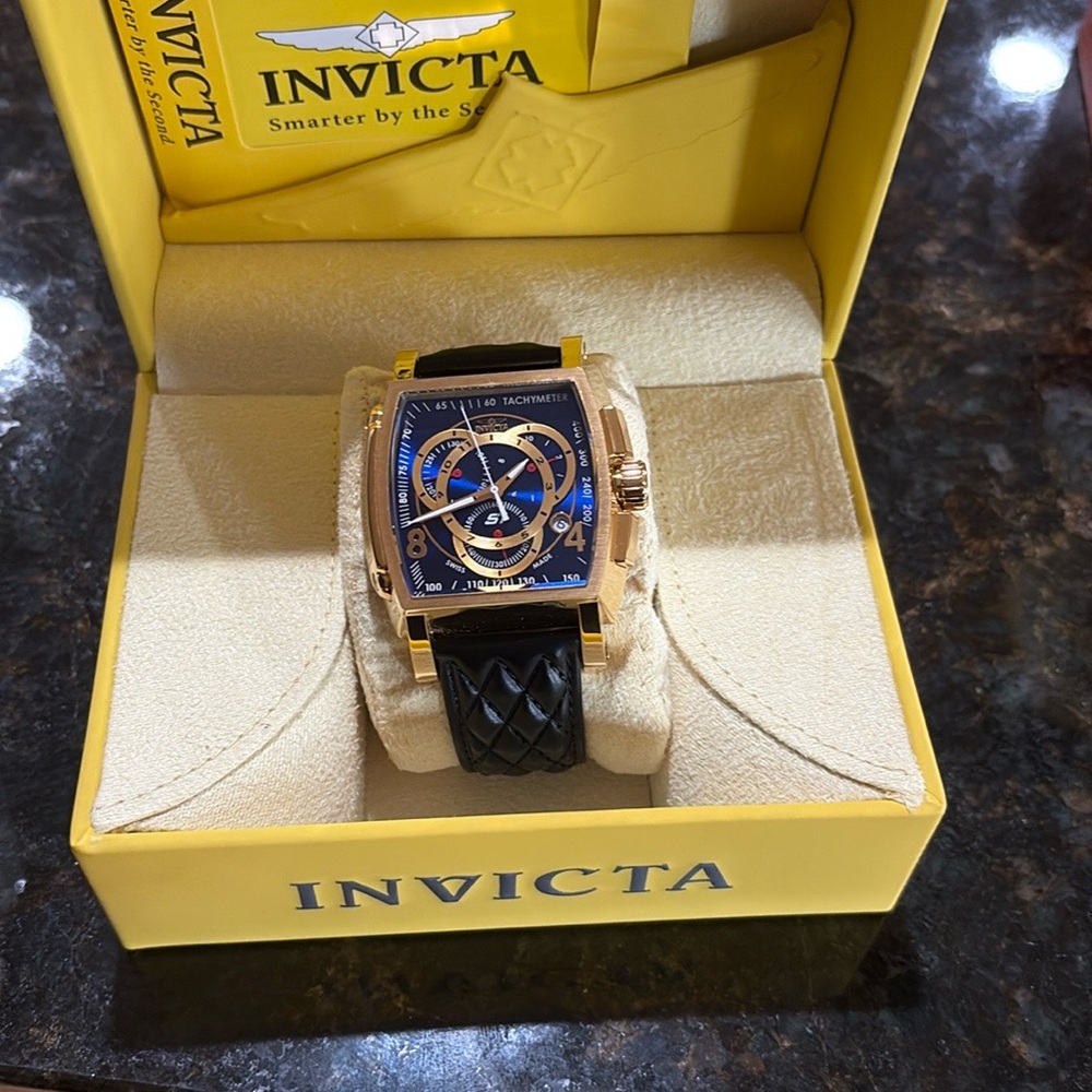 Invicta Gold and Black Watch